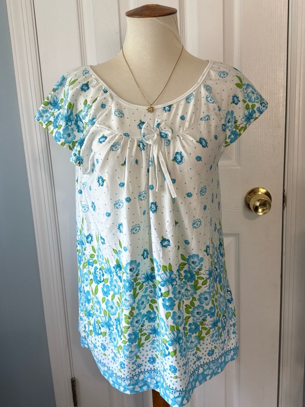 Vintage Betsey Johnson Intimates Floral Sleep Shirt